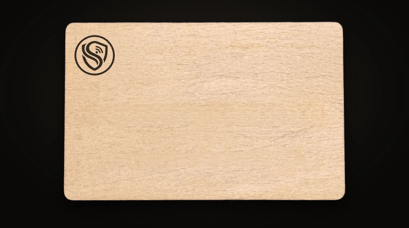 Beech NFC business card, laser-engraved